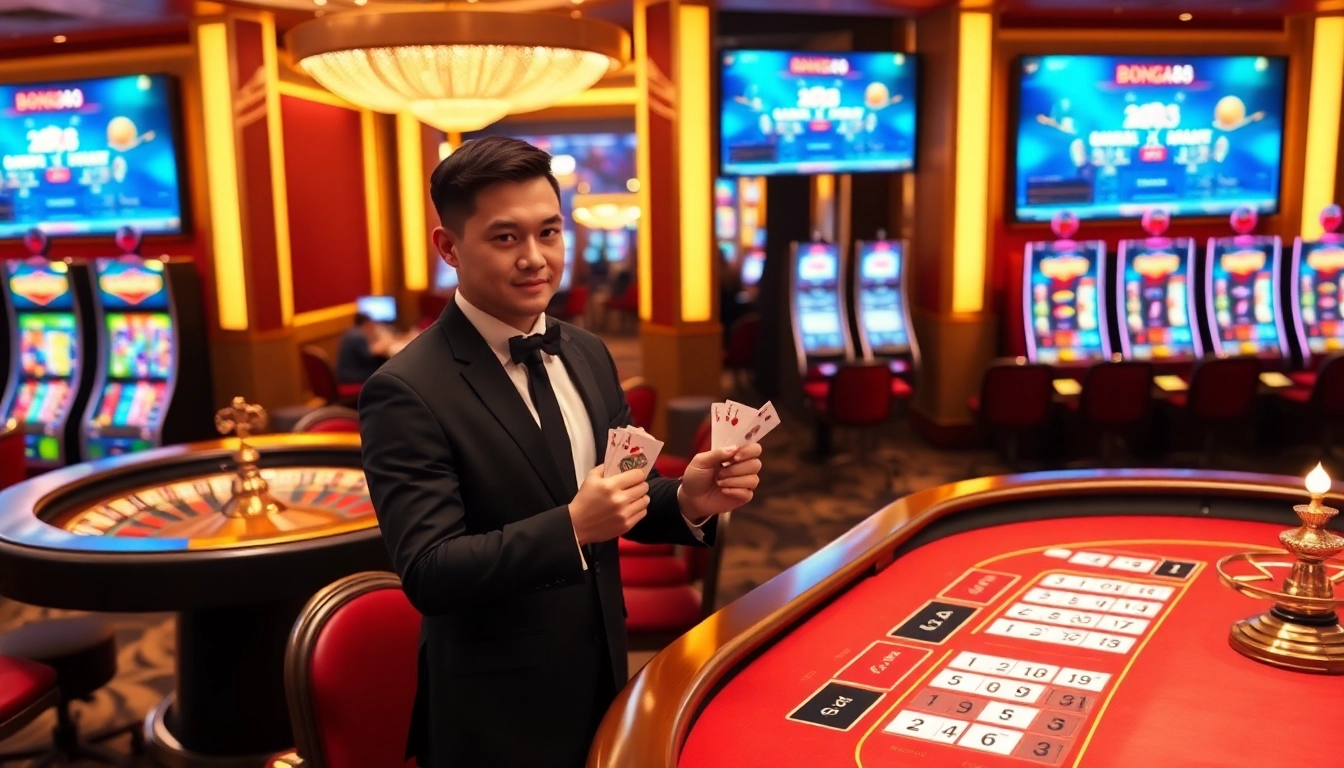 Engage with the excitement of online gambling at https://bong88.casa/ while enjoying live dealer games and vibrant casino visuals.