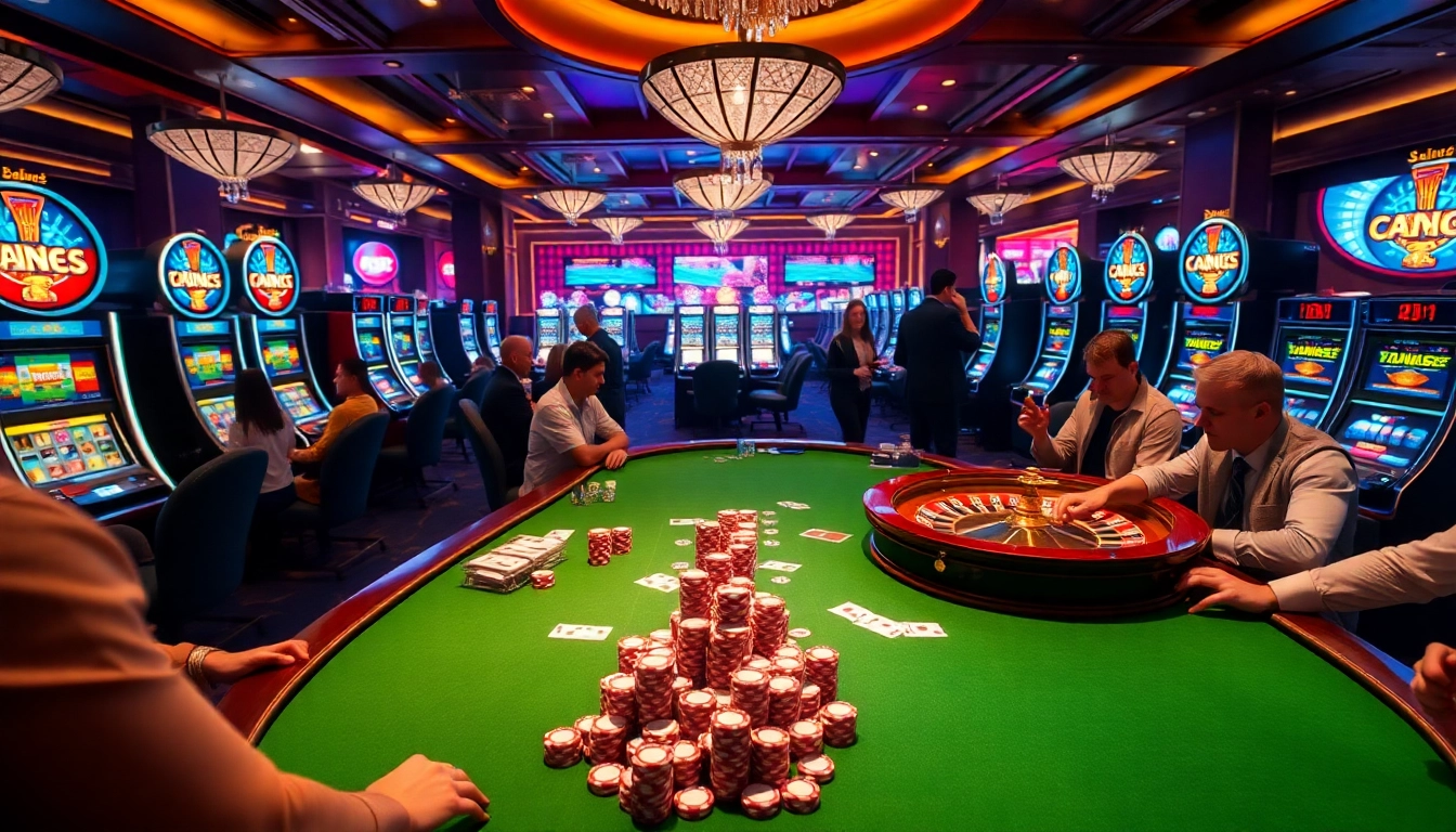 S8-themed poker game scene illustrating high-stakes action at a luxurious casino table.