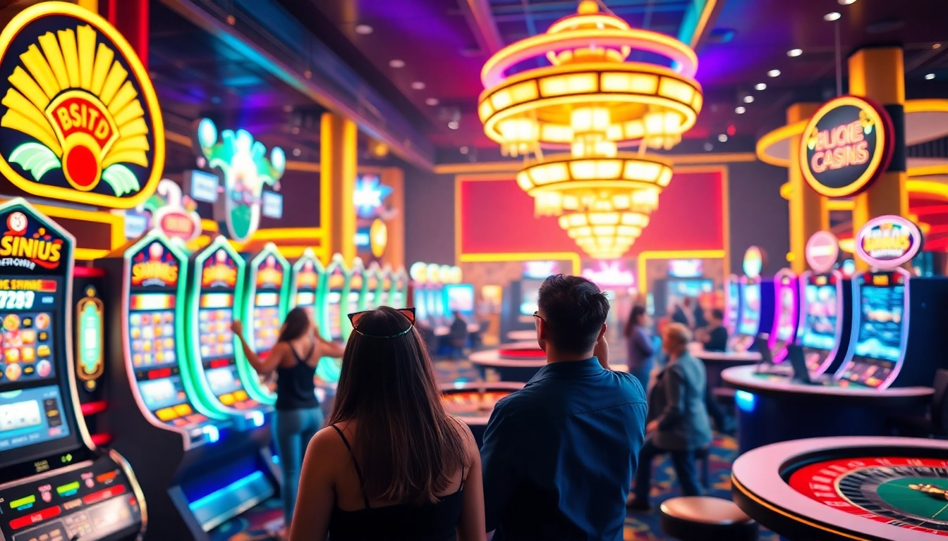 Jouez aux jeux dans le meilleur casino en ligne belgique, vibrant et rempli de lumière.