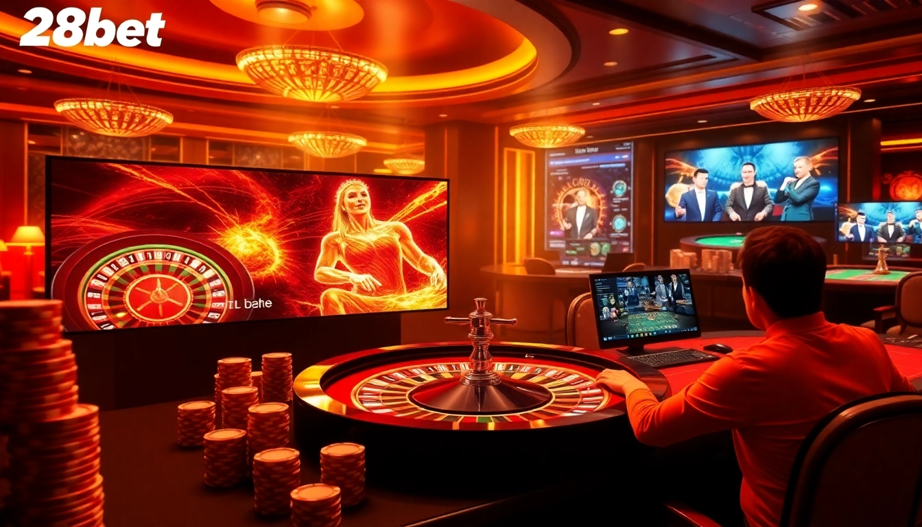 Experience thrilling gameplay at 28bet with an engaging online casino scene.