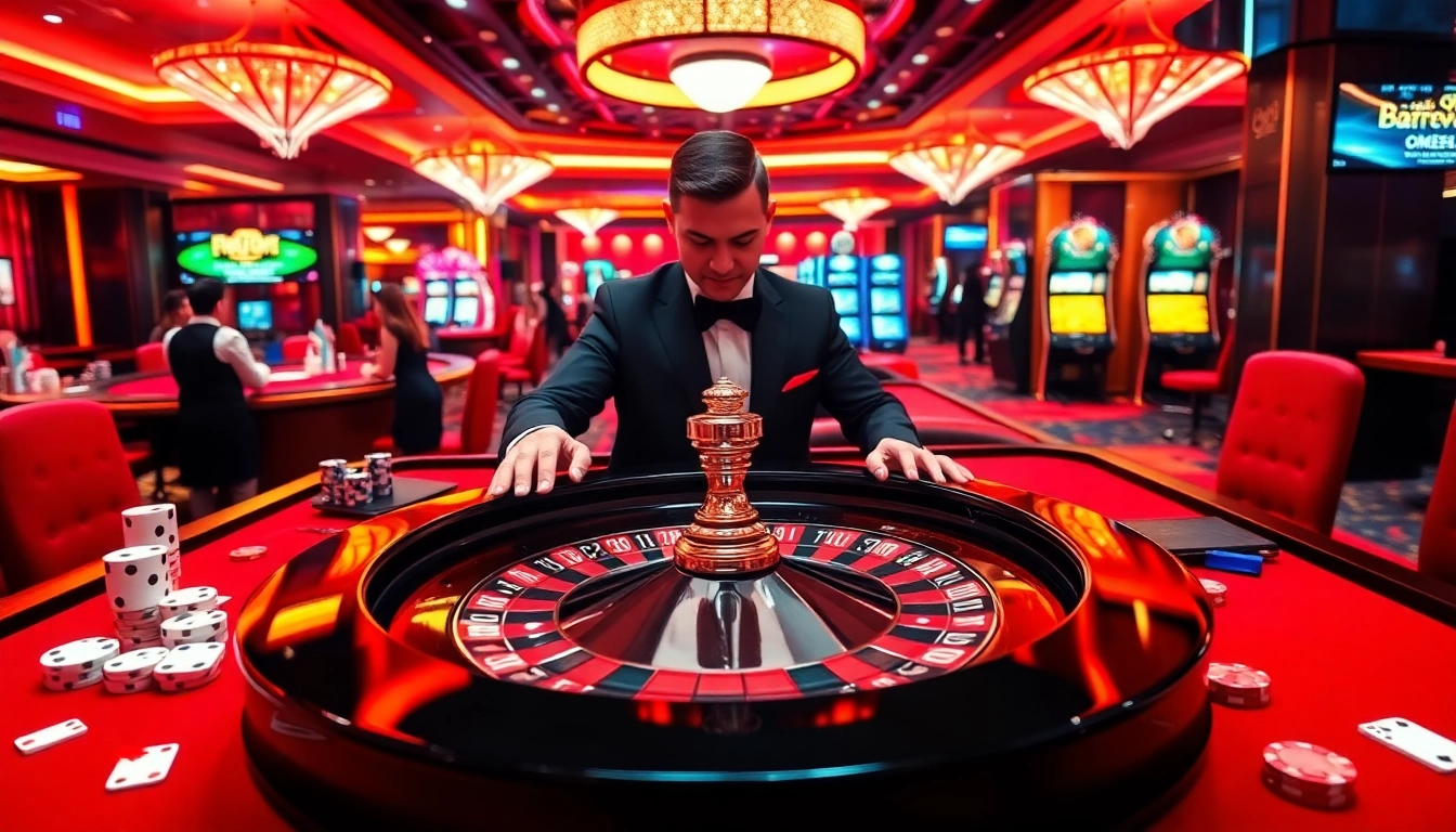 Experience the excitement of gambling at qh88 with a vibrant roulette table and seasoned players.