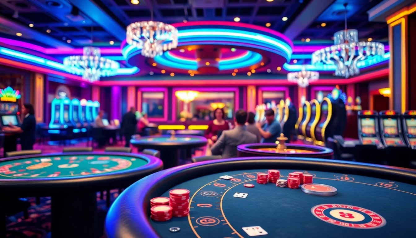 Jouer dans un casino en ligne avec des jeux populaires et une ambiance animée.