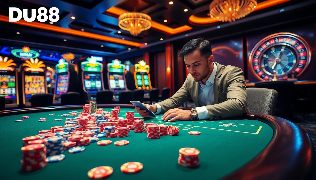 Experience online gambling excitement at https://du88.cx/ with vibrant casino visuals and strategic gameplay.