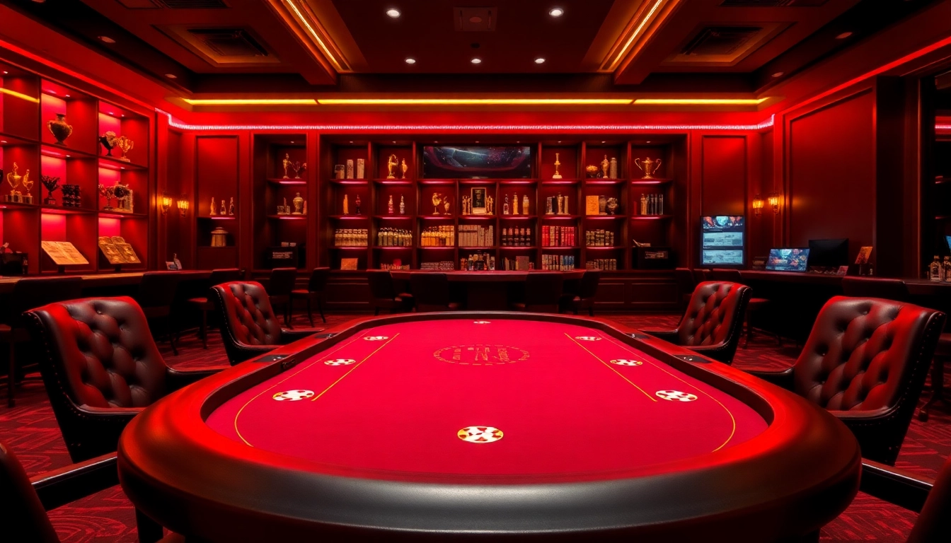 Jouer à un casino en ligne dans une élégante salle de jeux avec ambiance raffinée.