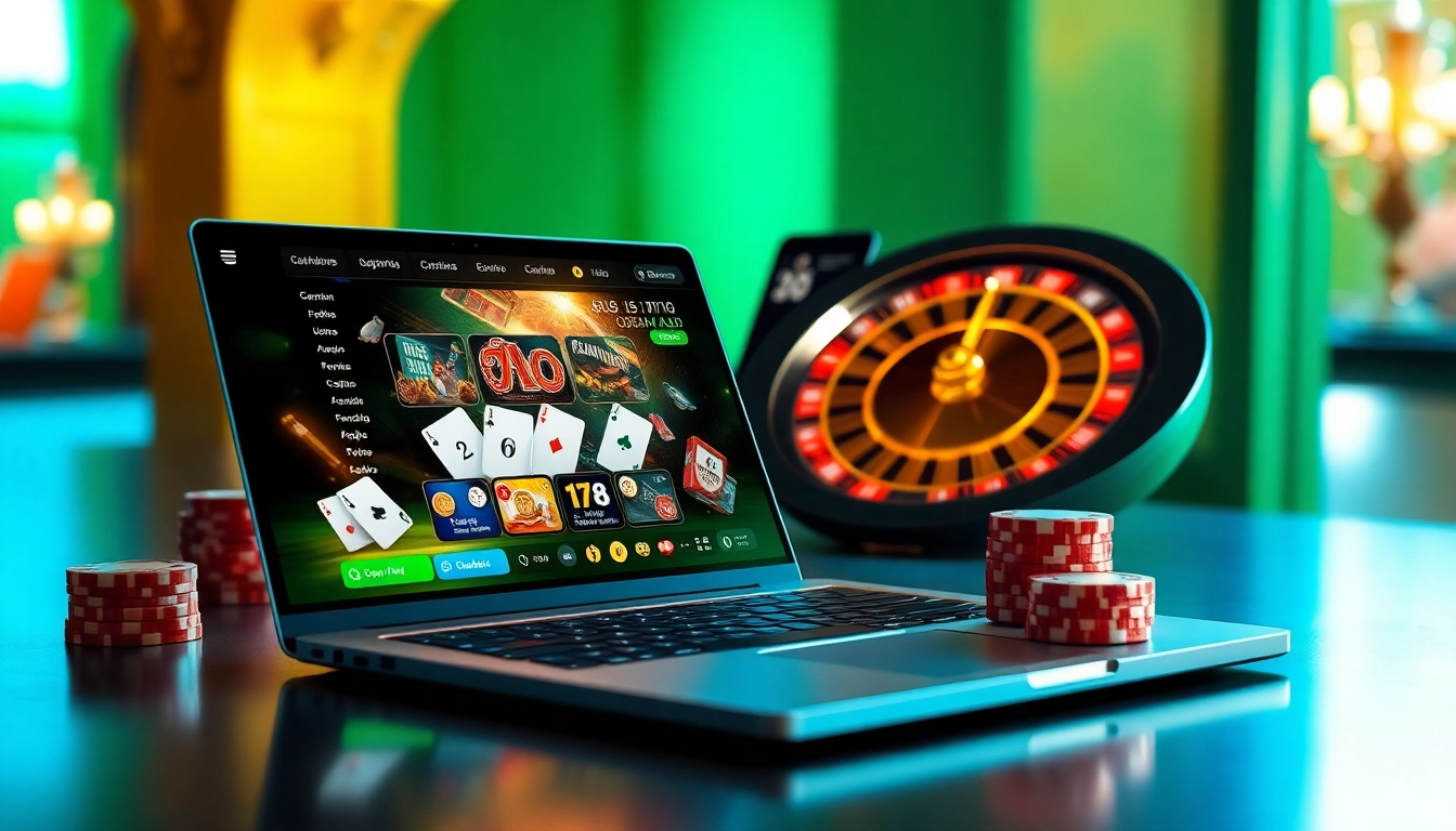 Découvrez l'excitation des nouveaux casinos en ligne avec des graphismes de jeux vibrants et des éléments engageants.