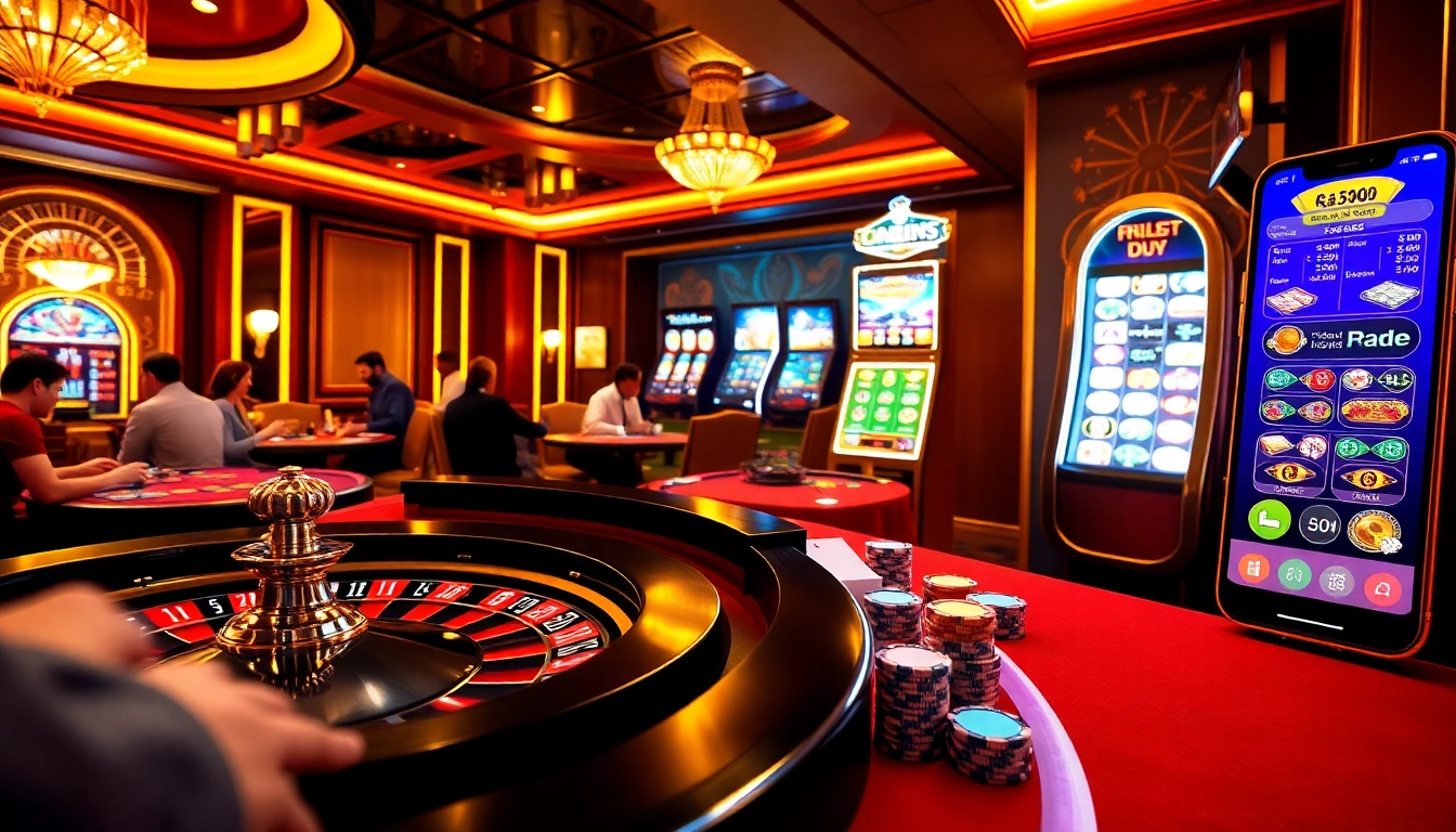 Experience the thrill of gambling at f168 com with an exciting casino scene featuring roulette and poker games.
